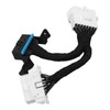 0.15m 16Pin OBD2 Splitter Extension Y Cable Male to Dual