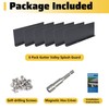 Powrocket 6 Pack Aluminum Gutter Valley Splash Guard,Keep Water from