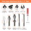 Drain Cleaner Cutter Head, 10pcs Drain Cleaner Combination Cutter Head