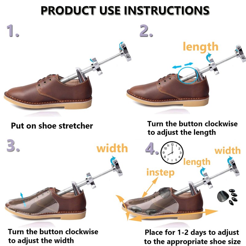 OPATER Professional Metal Shoe Stretcher Adjustable Width and Length Shoe