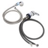 Shampoo Bowl Faucet Sprayer Kit 39.4in Hand Twist Faucet 47.2in