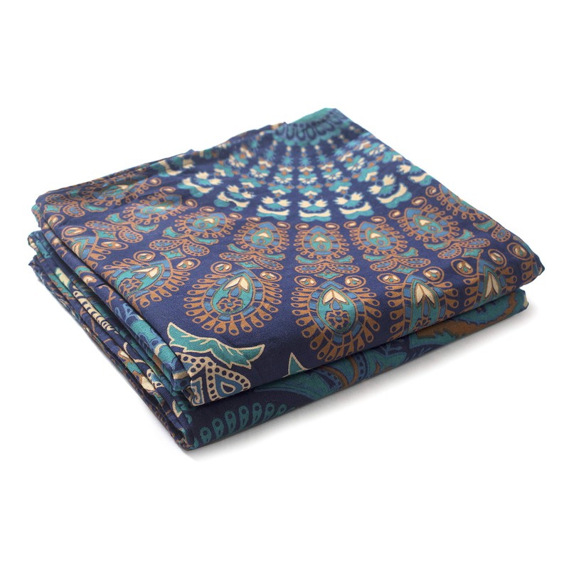 Popular Handicrafts Indian Hippie Bohemian Style Beautiful Peacock Mandala Printed