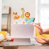 TOYANDONA 5 adornos para tartas de animales de safari de