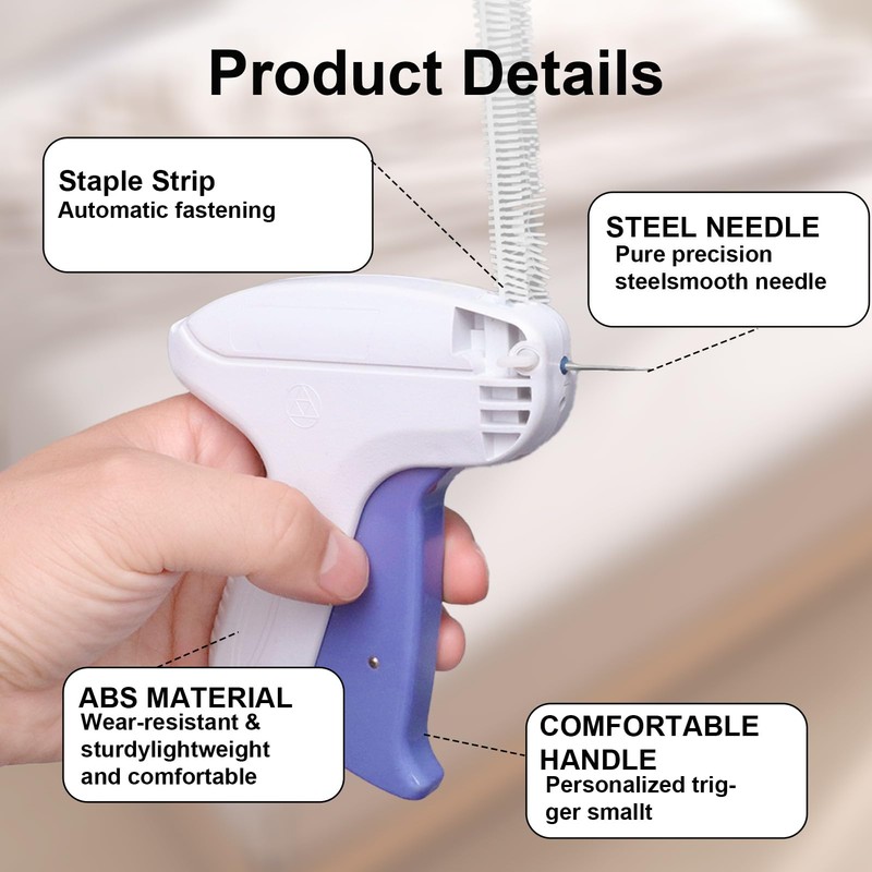 Stitchy Quick Clothing Fixer Micro Stitch Tag Gun Tool Easy