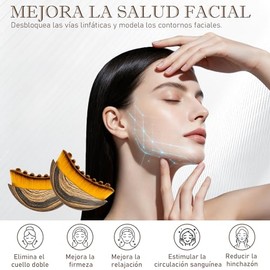 2PCS Lymphatic Contour Face Brush – Set de Cepillos para Masaje Facial, Herramienta de Belleza y Relajación Muscular, Diseño Ergonómico con Cerdas Sua