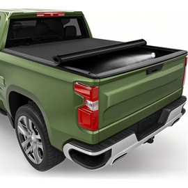 TNMT Soft Roll-up Truck Bed Tonneau Cover Compatible with 2019-2025 Chevy Silverado/GMC Sierra 1500 New Body Style Fleetside 6.6ft (79.4") Bed (Not for 2019 LD/Limited)