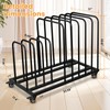 SOCROTO Art Canvas Storage Rack,Art Storage Organizer with Wheels,Metal Art