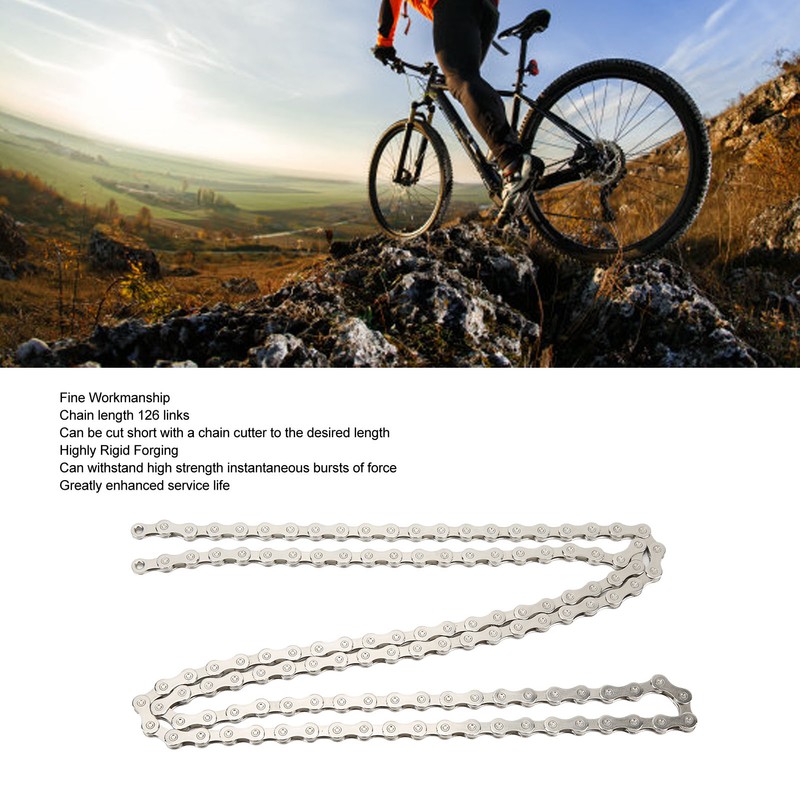 12 Speed Chain 126 Links High Rigidity Flexible Steel Replacement