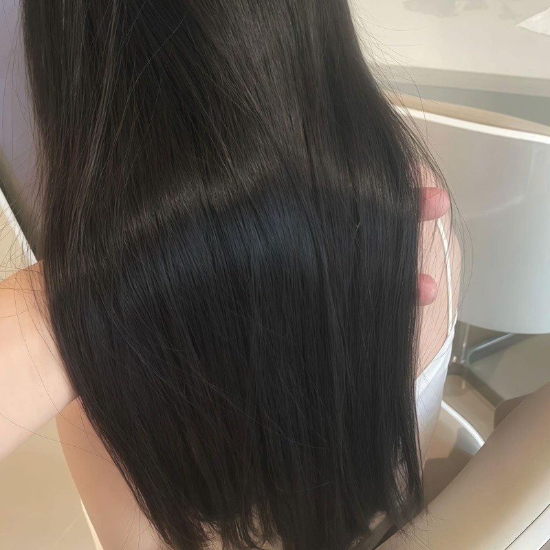MUNSKT 7 Pcs 22 Inch Natural Black Clip in Hair