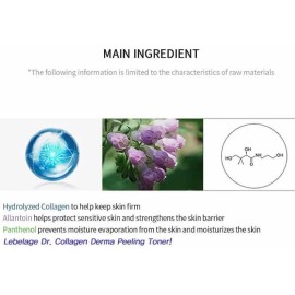 Tonico Exfoliante Coreana_ Colgeno Derma_ Reparador De Piel Todo Tipo De Piel Danoche                                                                 