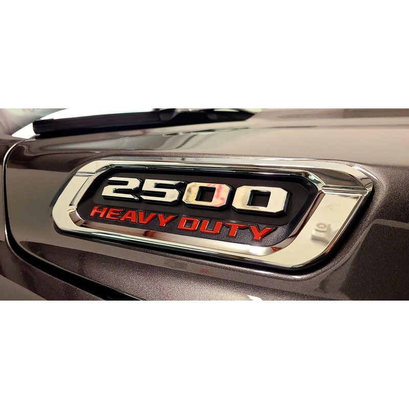 2pack New 2500 Heavy Duty Emblems Left Right Side 3D