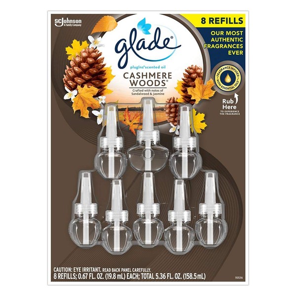 Glade Plug In Scented Oil Refills - Cashmere Woods Net Wt 5.36fl Ounce , 5.36 Fl Ounce