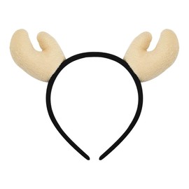 Deer Antlers Headband Christmas Costume Hair Accessories for Women Men White Elk Reindeer Antler Hairband Headdress Hair Band Xmas Christmas Ornament Outfit Accessory Hair Decors