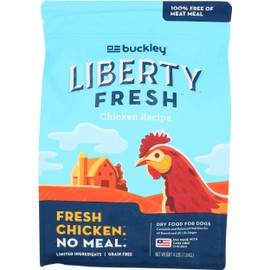 Buckley Liberty Fresh Grain Free Chicken Recipe Dry Dog Food, 4 Pound -- 6 per case.