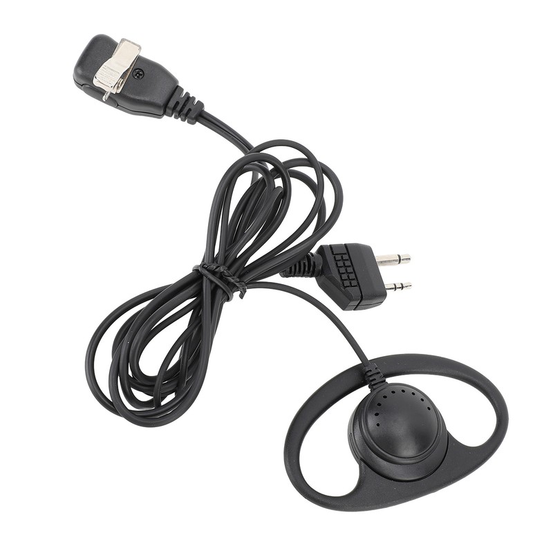 2 Way Radio Earpiece 2 Pin Plug D Shape Security
