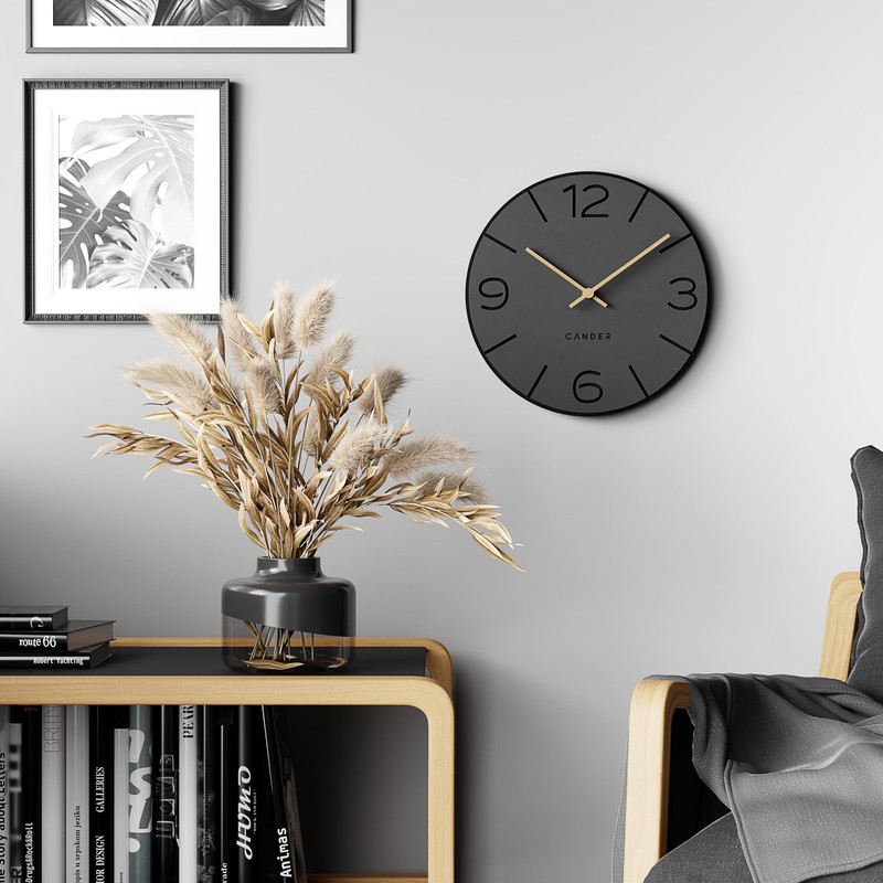 Cander Berlin MNU 2630 Y Wall Clock Silent No Ticking