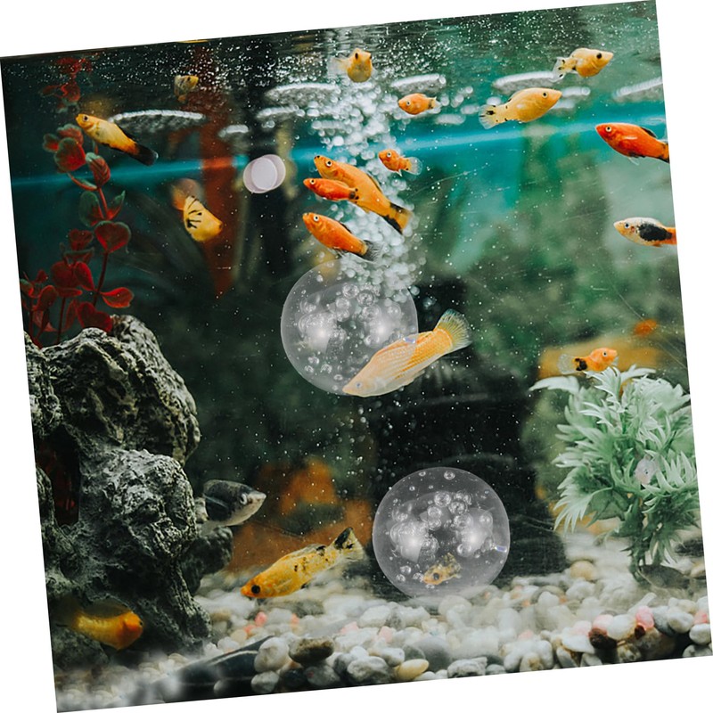 CAXUSD 2pcs Decorative Crystal Spheres Glass Orbs for Desktop and