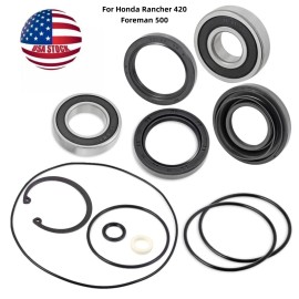 Unbranded Rear Axle Wheel bearing seal O-RING kit 2014 -2022 TRX500 For Honda Foreman 500