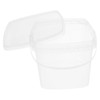 Levemolo Plastic Square Bucket Food Storage Container Handle Food Grade