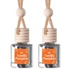 Scented Car Freshener 2 Pack - Long-lasting Fragrance:_Vanilla Pumpkin