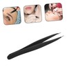 WOONEKY Eyes Brow Clip Isolating Tweezers 1.5mm Stainless Steel for