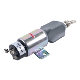 Demfec 24V Fuel Shut off Solenoid Compatible with Komatsu PC200LC-6 PC75UU-3 PC78US-5 PC60-7E PC78UU-6 Excavator WA320 WA320-3 Wheel Loader GD305A-3 GD355A-3 Motor Grader Replaces 600-815-7550