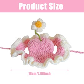 Cute Pets Cap with Cherry Decor Wool Berets for Small Cat and Puppy Berets