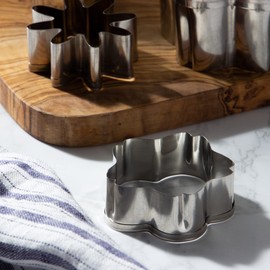 Endoshoji WKTW002 Cookie Cutter, Silver, Medium, Commercial Use, Cherry Blossom Cookie Cutter