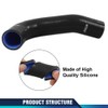 PIT66 Front Lower Upper Black Radiator Silicone Hoses Compatible with