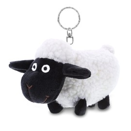 DolliBu Black Nose Sheep Stuffed Animal Plush Keychain - Super Soft Farm Animal Plush Keychain, Stuffed Sheep Charm Keyring, Cute Animal Keychain Sheep Toy Accessory for Backpack, Purse- 5 Inches
