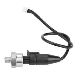 Pressure Sensor, DC 5 V 1/8 Inch NPT Thread Stainless Steel Water Oil Gas Pressure Sensor Pressure Transducer Transmitter, Suitable for Oil, Fuel, Gas, Water, Air Pressure (150 PSI)