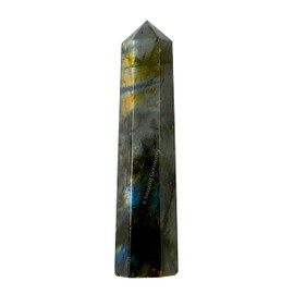 Labradorite Crystal Towers ~ Natural Healing Crystal Point Obelisk for Reiki Healing and Crystal Grid (3" to 4" INCH)