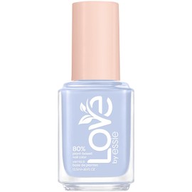 essie Long-Lasting Nail Polish with a Creamy Finish, Short Drying Time and Less Chipping, Vegan Formula, Love by essie, Colour: No. 180 putting myself first, Light Blue, 1x 13.5 ml