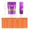 4CP 100 Pcs Zipper Smell Proof Bags with Window, Stand