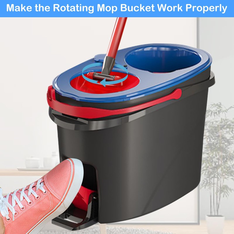 CANIPHA 4pcs Spin Mop Replacement Parts, Spin Bucket Mop Clutch