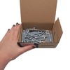 (Pack of 50) DIN 571 Galvanised Steel Hexagon Wood Screws