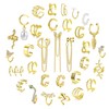 Adramata 32Pcs Adjustable Gold Ear Cuff Non Piercing Ear Cuff
