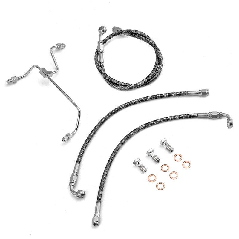 Mofun 66.75" Stainless Steel Hydraulic Front Brake Line Kit Non-ABS