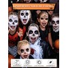 Oiomniv Halloween Make-Up Black White Set Carnival Make-Up Face Paint