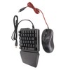 Wired Keyboard Mouse Converter Combo Plug and Play Keypad Mouse