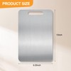 100% Pure Titanium Cutting Board,Ultra-thin Stainless Steel Non-stick Cutting Board,Double-sided