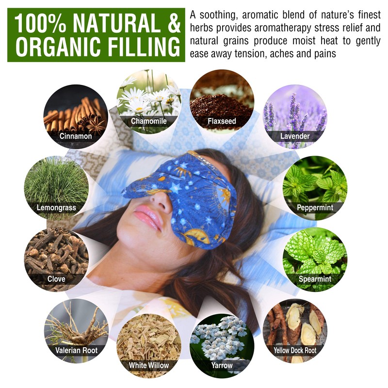 Nature's Approach Aromatherapy Neck/Shoulder Wrap Herbal Pack, Indigo