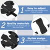 Ranjaner Portable Door Lock, Adjustable, Black, 3.82inch, Travel Lockdown Locks