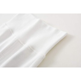 ACESTAR Newborn Infant Baby Boys Girls 3-Pack Cotton High Waist Footed Pants Casual Leggings with Feet 0-3 Months, Off-White