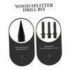 MERRYHAPY 1Set Wood Drill Bit for Firewood Splitting Includes Drill