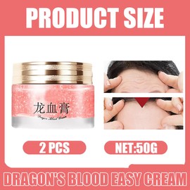 2 Stück Dragon's Blood Easy Cream, Drachenblut Creme, Anti Falten Gesichtscreme, Dragon Blood Faltenglättungs Gesichtscreme Für Straffe, Pralle Und Glatte Haut, Feuchtigkeitsspendende
