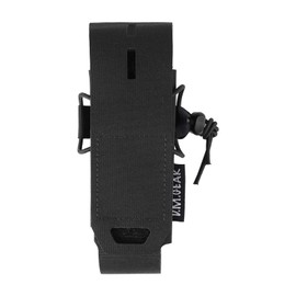 Tactical Pouches Flashbang Pouch Molle Flashlight Holder Magazine Pouch Portable Multiuse Tool Pouches for Duty Belt Vest Backpack (BK)