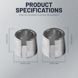 2Pairs Battery Post Shims, Battery Adaptor Sleeves, Car Battery Terminal Converter Adapter Sleeves for Positive & Negative Post, Universal Car Accessories Pure Lead Anode Cathode Sleeves for Car Truck