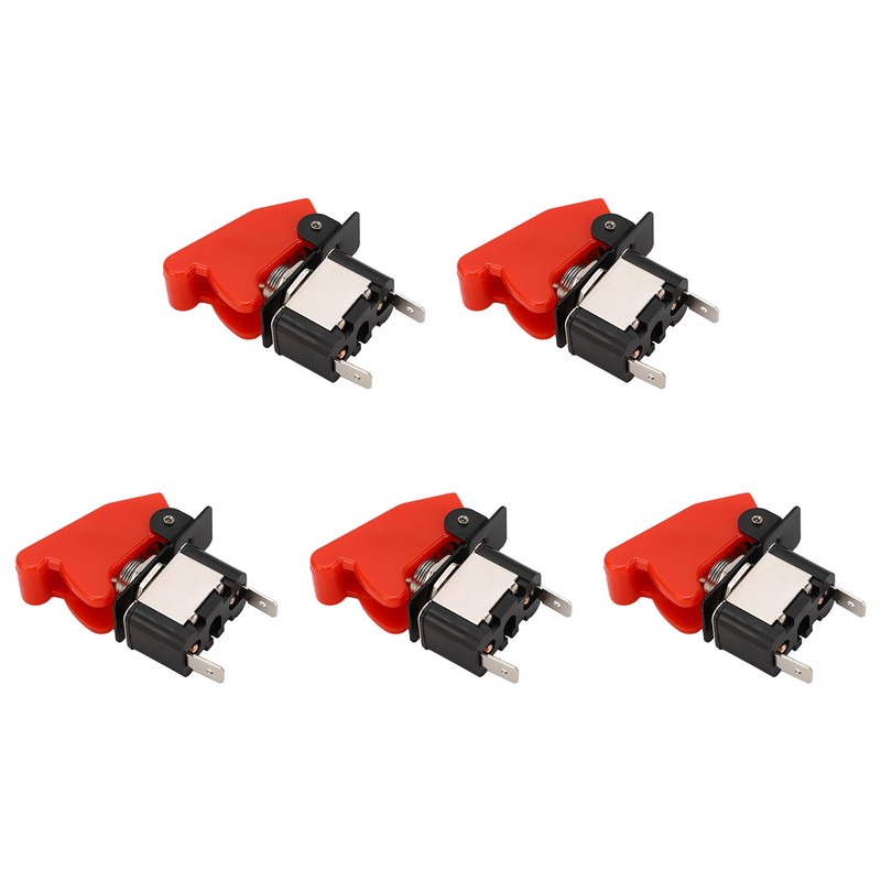 5Pcs Toggle Switch 12V DC 25A 2 Pin Waterproof Rocker