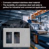 [2 Pack] BESTTEN 3-Gang Combination Metal Wall Plate with Ｗhite